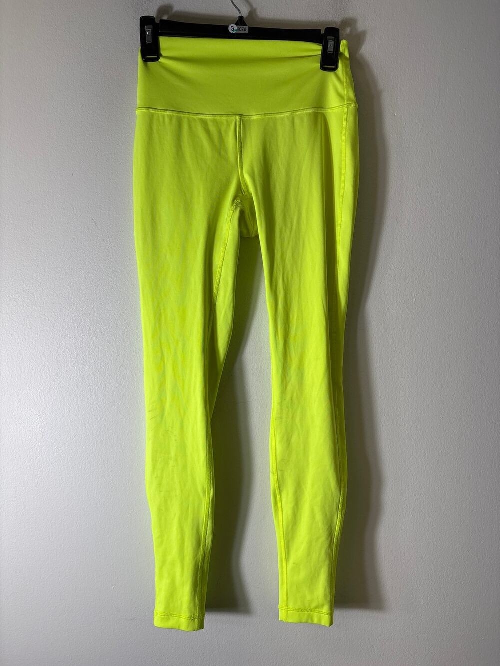 Lululemon Neon Yellow Athletic Leggings Sz 6